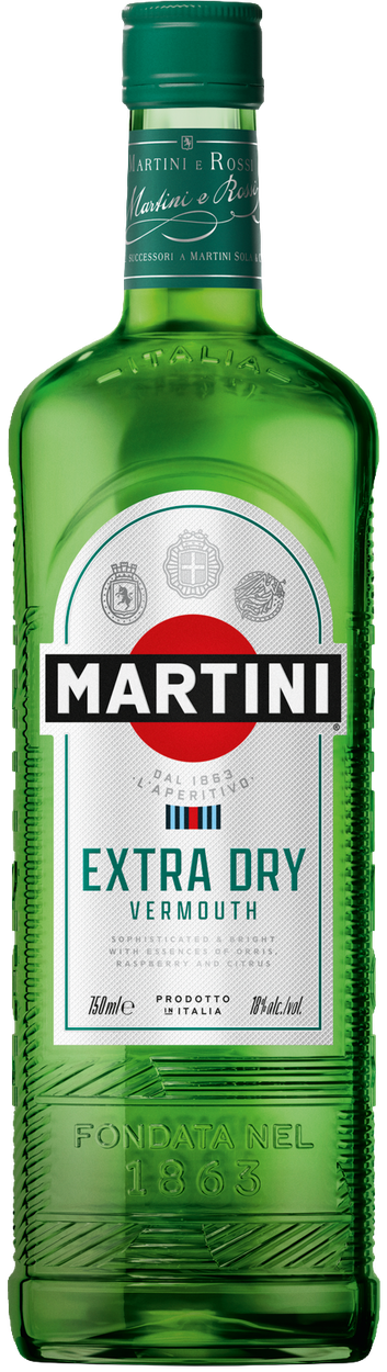 Extra Dry Wermut von MARTINI aus Italien