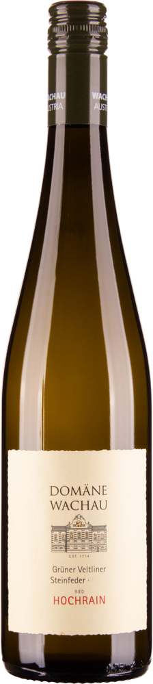 Wein aus Österreich Grüner Veltliner Steinfeder Ried Hochrain Wachau DAC 2023 Glasflasche