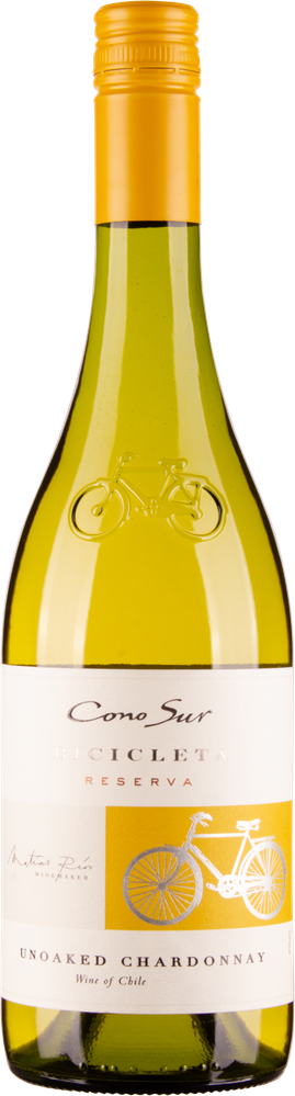 Wein aus Chile Chardonnay Bicicleta bio 2022 Glasflasche