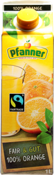 WÖsterreich Fairtrade Orangensaft 100% PFANNER