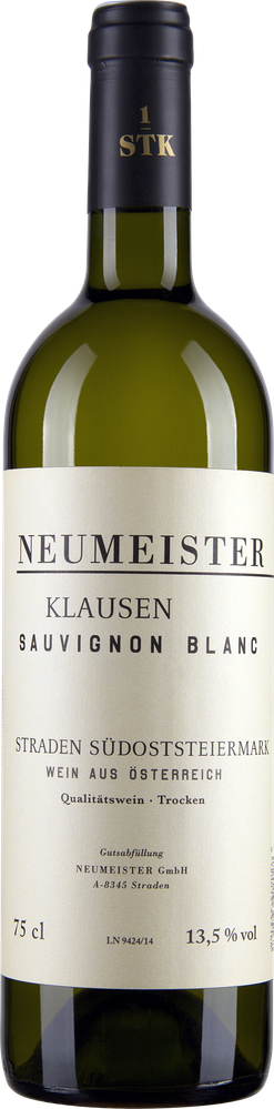 Wein aus Österreich Sauvignon Blanc Ried Klausen 1STK Vulkanland Steiermark DAC bio 2018 Glasflasche