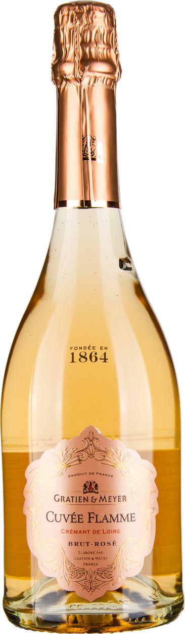 Crémant Cuvée Flamme Brut Rosé von GRATIEN & MEYER aus Frankreich