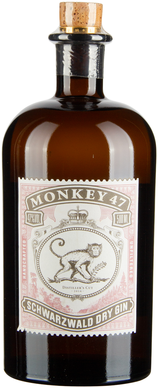 Rarität Distillers Cut Schwarzwald Dry Gin 2015 von MONKEY 47 aus Deutschland