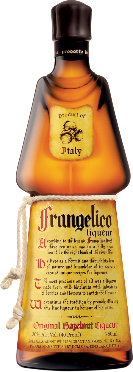 Haselnusslikör von FRANGELICO aus Italien