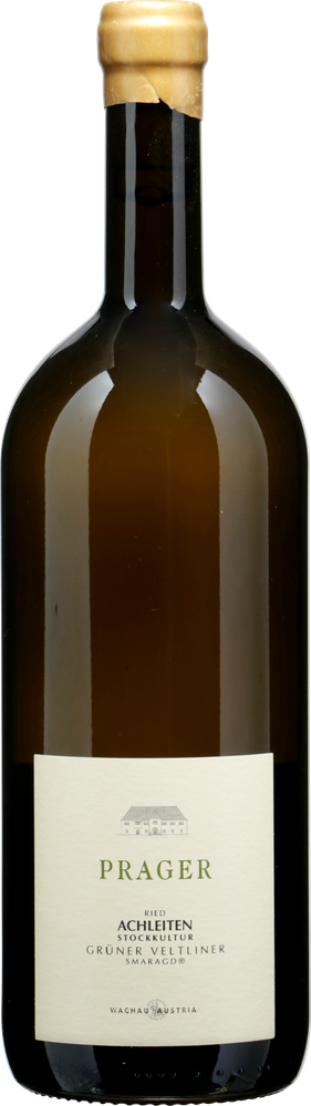 Wein aus Österreich Grüner Veltliner Smaragd Ried Achleiten Stockkultur Wachau DAC 2022 Glasflasche