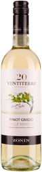 Wein aus Italien Ventiterre Pinot Grigio 2023 Glasflasche