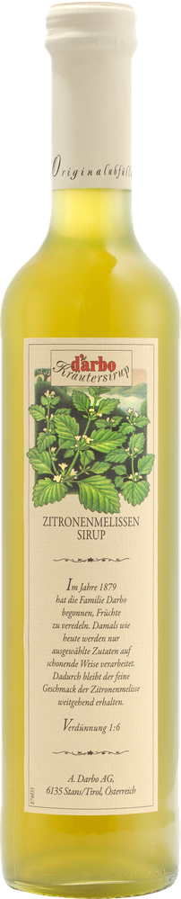 WÖsterreich Zitronenmelisse Sirup DARBO