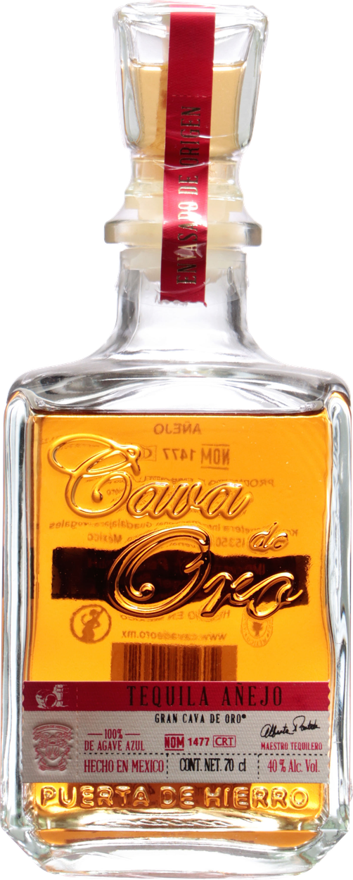 Anejo Tequila 100% Agave von CAVA DE ORO aus Mexiko