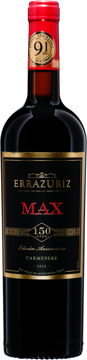 Carménère Max 2020 von VINA ERRÁZURIZ aus Chile