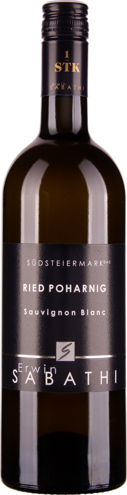 Wein aus Österreich Sauvignon Blanc Ried Poharnig 1STK Südsteiermark DAC bio 2022 Glasflasche