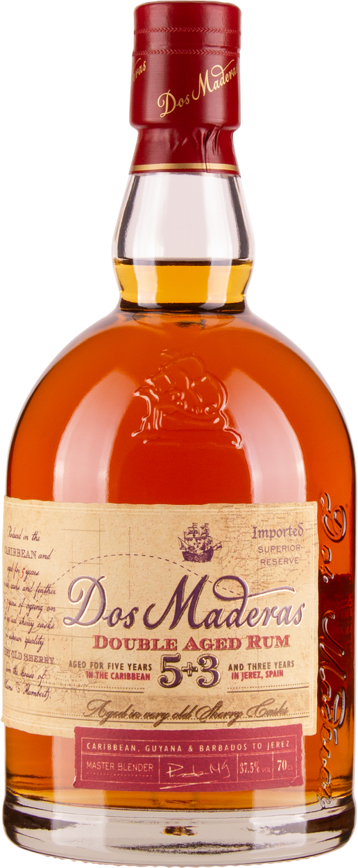 5+3 years Añejo Rum von DOS MADERAS aus Guyana
