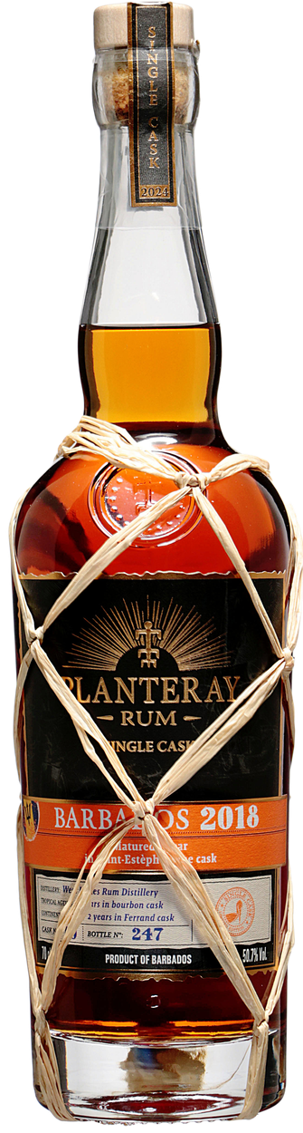 Barbados 2018 Single Cask Collection 2024, 50,7% vol Saint Estephe Cask Finish von PLANTERAY aus Barbados