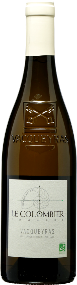 Wein aus Frankreich Vacqueyras blanc bio 2023 Glasflasche