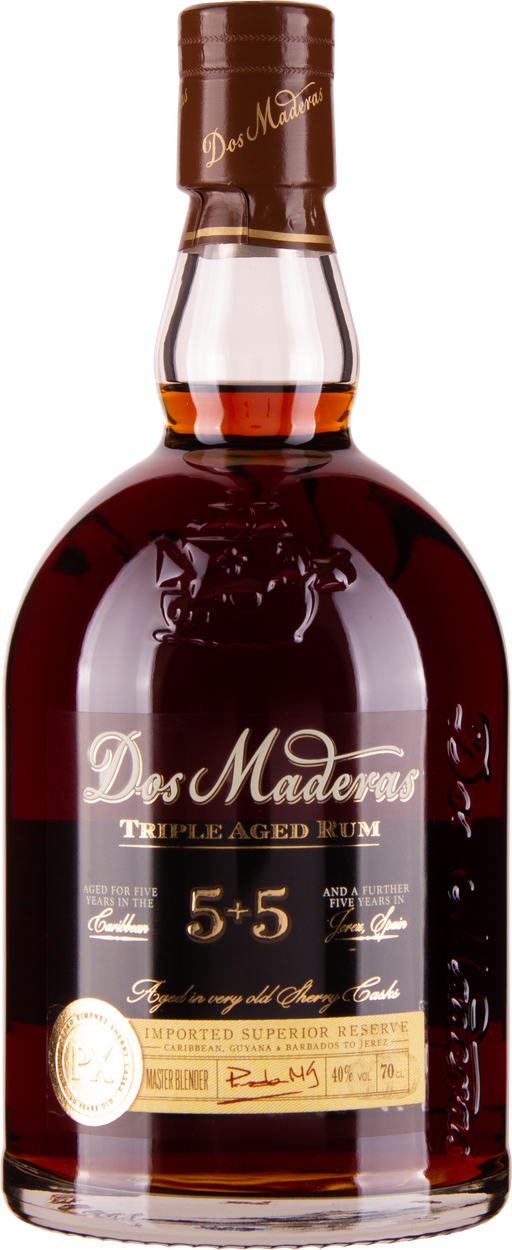 5+5 years PX Rum von DOS MADERAS aus Guyana