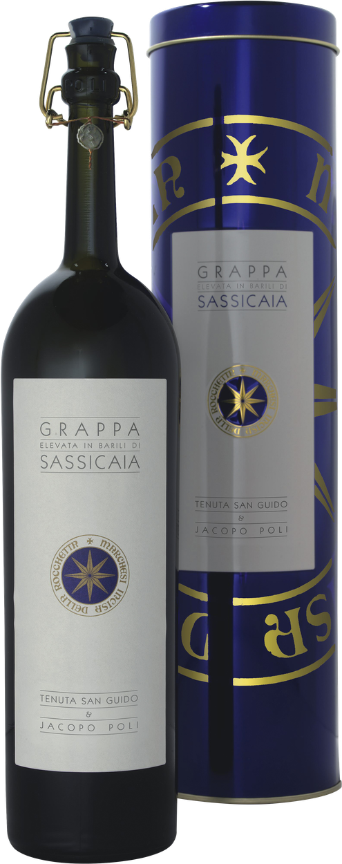Grappa Barili di Sassicaia von POLI aus Italien