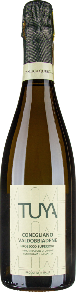 Wein aus Italien Matiù TUYA Edition Prosecco Conegliano Valdobbiadene Superiore DOCG Brut bio Glasflasche