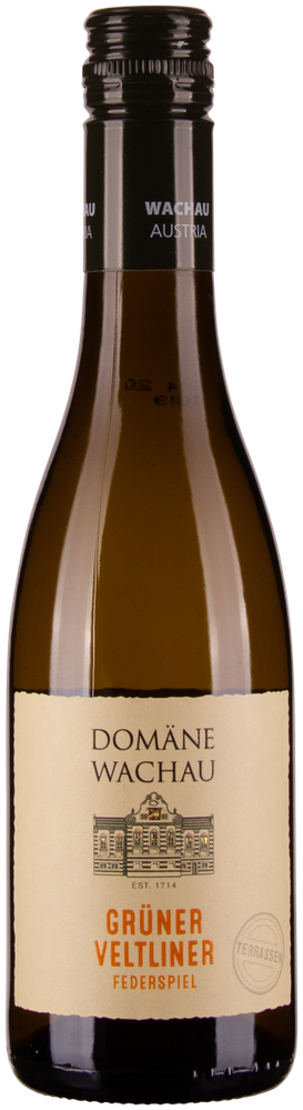 Wein aus Österreich Grüner Veltliner Federspiel Terrassen Wachau DAC 2023 Glasflasche