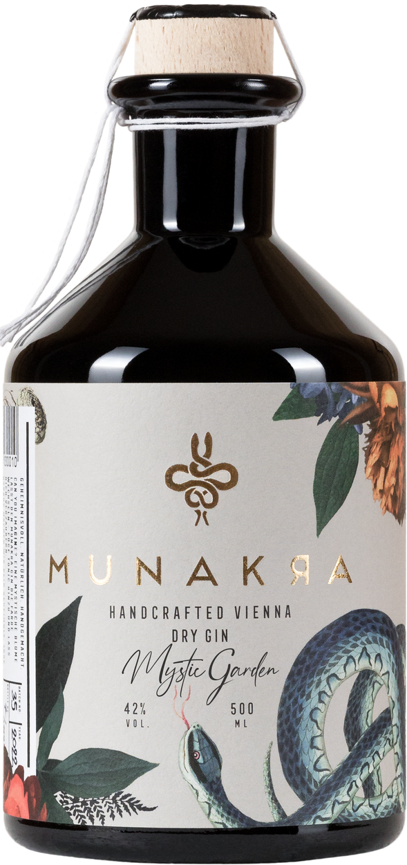 Handcrafted Vienna Dry Gin Mystic Garden von MUNAKRA aus Österreich