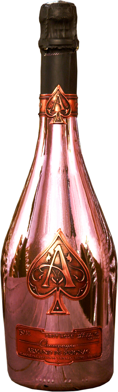 Ace of Spades Brut Rosé Velvet Bag von ARMAND DE BRIGNAC aus Frankreich