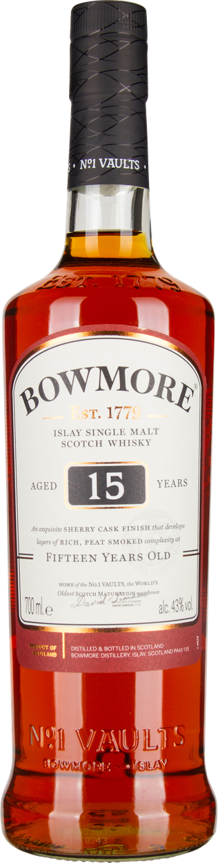 15 years Islay Single Malt Scotch Whisky von BOWMORE aus Großbritannien