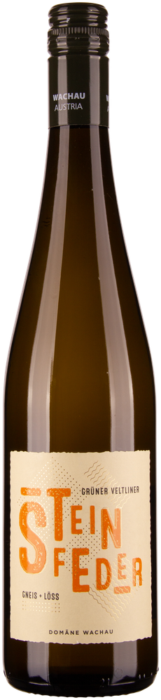 Wein aus Österreich Grüner Veltliner Steinfeder Gneis + Löss Wachau DAC 2023 Glasflasche