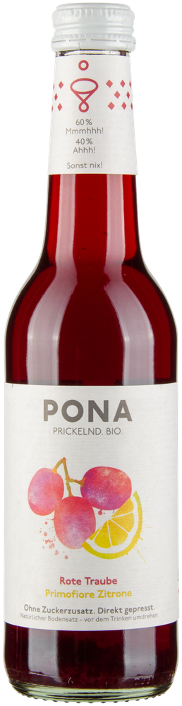 WÖsterreich Rote Traube Primofiore Zitrone Prickelnd bio PONA