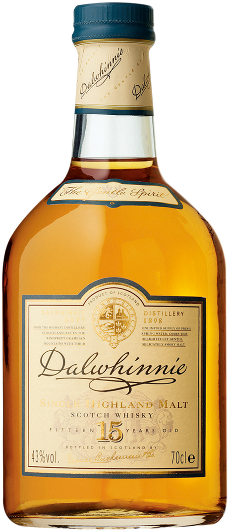 15 years Highland Single Malt Scotch Whisky von DALWHINNIE aus Großbritannien