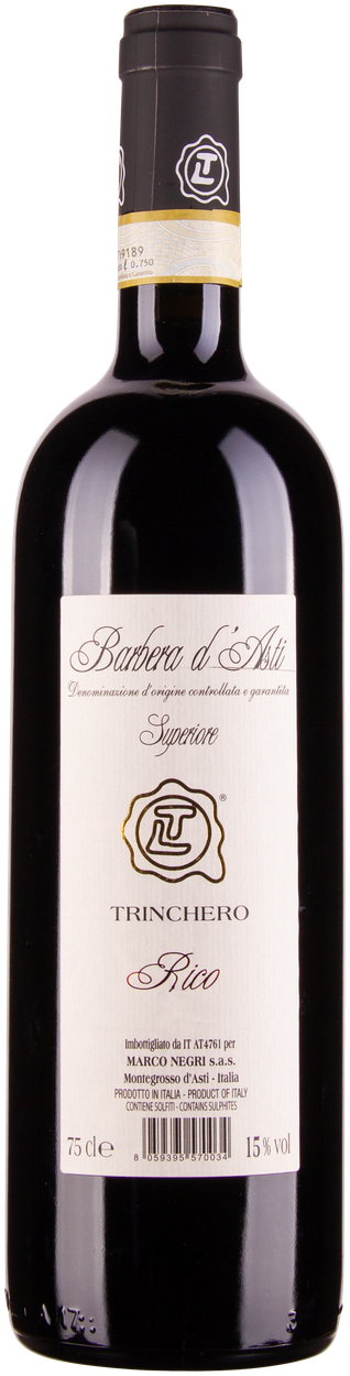 Barbera d'Asti Superiore Rico 2018 von TRINCHERO aus Italien