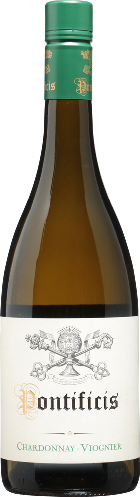 Wein aus Frankreich Pontificis Chardonnay Viognier 2022 Glasflasche