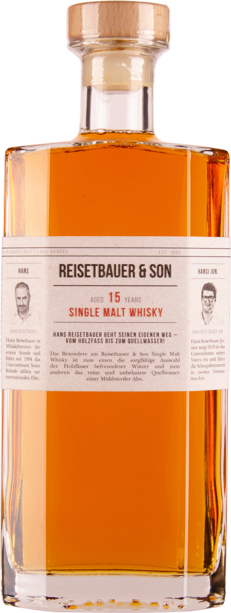 15 years Single Malt Whisky von REISETBAUER & SON aus Österreich