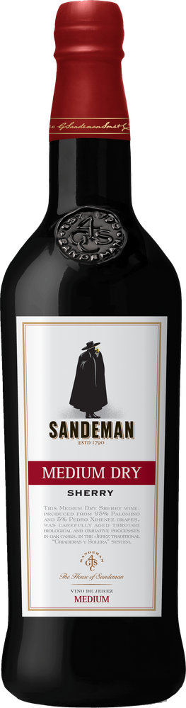WSpanien Medium Dry Sherry SANDEMAN