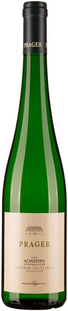 Wein aus Österreich Grüner Veltliner Smaragd Ried Achleiten Stockkultur Wachau DAC 2023 Glasflasche