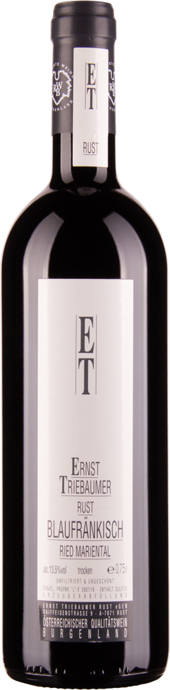 Wein aus Österreich Rarität Blaufränkisch Ried Mariental 2013 Glasflasche
