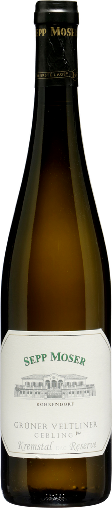 Wein aus Österreich Rarität Grüner Veltliner Gebling Kremstal DAC Reserve bio 2015 Glasflasche