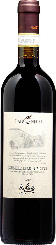 Wein aus Italien Brunello di Montalcino bio 2019 PIANCORNELLO