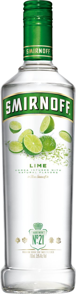 Lime Flavoured Vodka von SMIRNOFF aus Italien