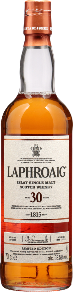 WGroßbritannien 30 years Islay Single Malt Scotch Whisky LAPHROAIG