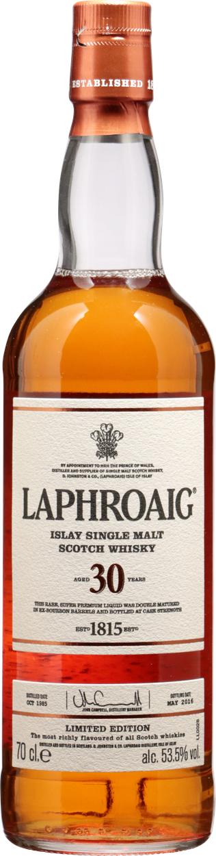 30 years Islay Single Malt Scotch Whisky von LAPHROAIG aus Großbritannien