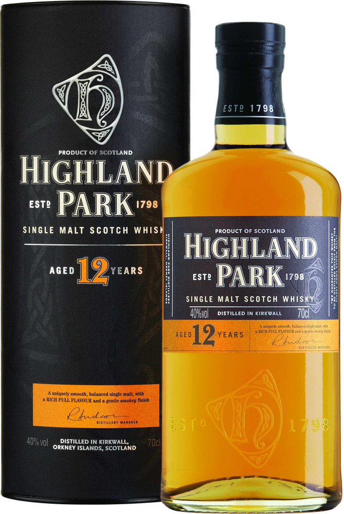 WGroßbritannien 12 years Orkney Island Single Malt im Geschenkkarton HIGHLAND PARK