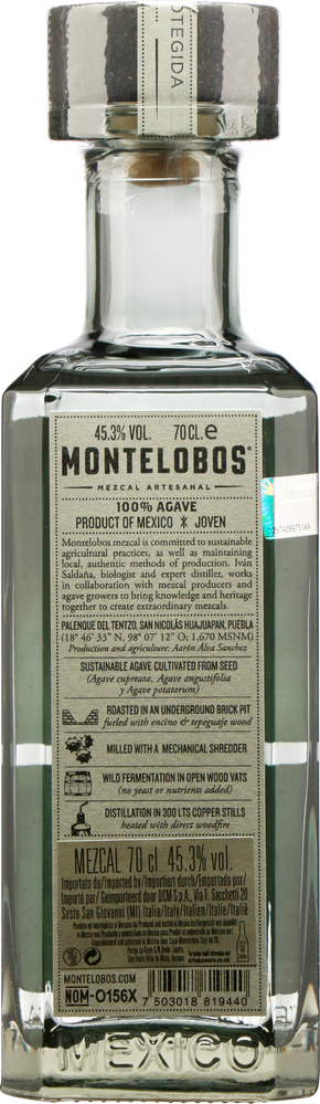 WMexiko Mezcal Artesanal Ensamble Joven Puebla MONTELOBOS