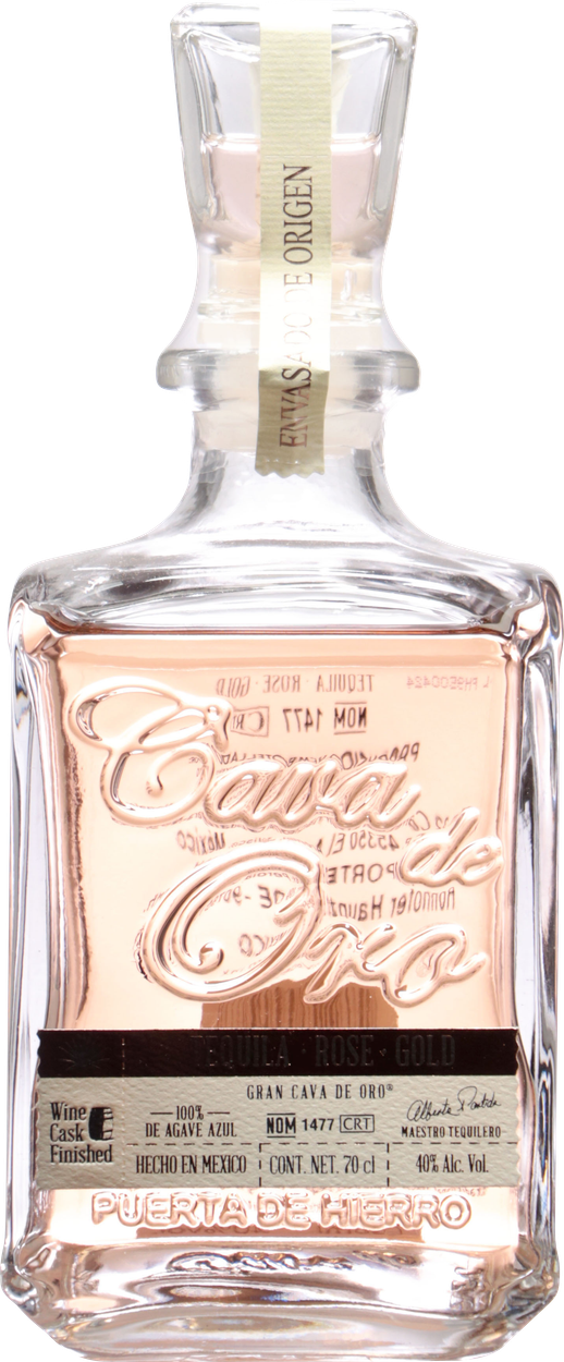 Rosa Tequila 100% Agave von CAVA DE ORO aus Mexiko