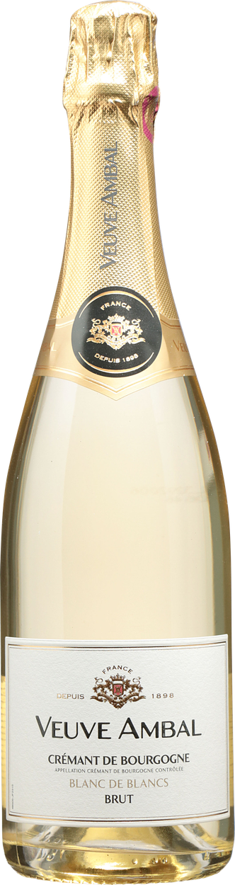 Wein aus Frankreich Crémant de Bourgogne brut blanc de blanc Glasflasche