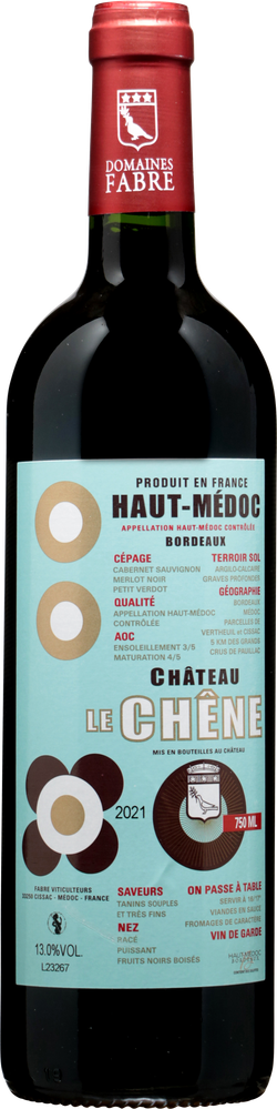 Wein aus Frankreich Orain Haut Medoc 2021 Glasflasche