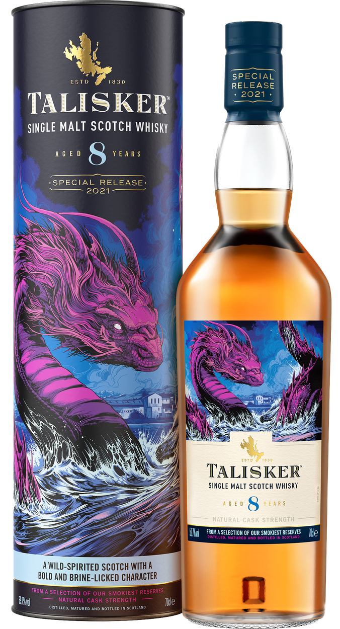 8 years Special Realese 2021 im Geschenkkarton von TALISKER aus Großbritannien
