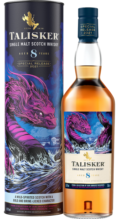 8 years Special Realese 2021 im Geschenkkarton von TALISKER aus Großbritannien