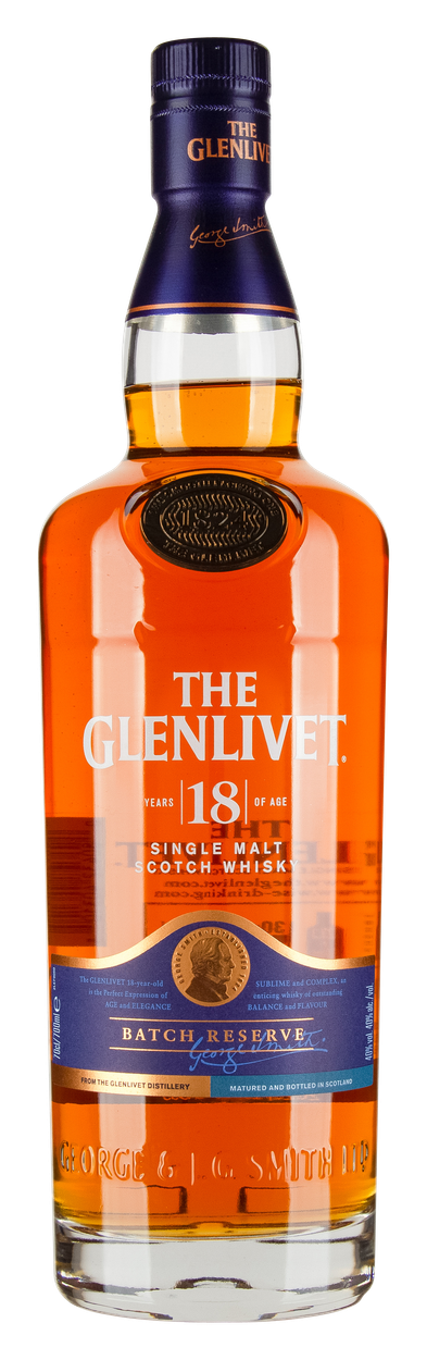 18 years Speyside Single Malt Scotch Whisky im Geschenkkarton von GLENLIVET aus Großbritannien