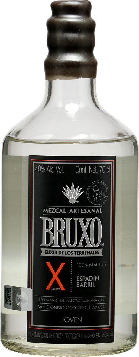 Mezcal X 100% Maguey Espadin-Barril von BRUXO aus Mexiko