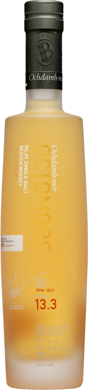 Rarität Octomore 13.3 Scottish Barley Islay Single Malt Scotch Whisky im Geschenkkarton von BRUICHLADDICH aus Großbritannien