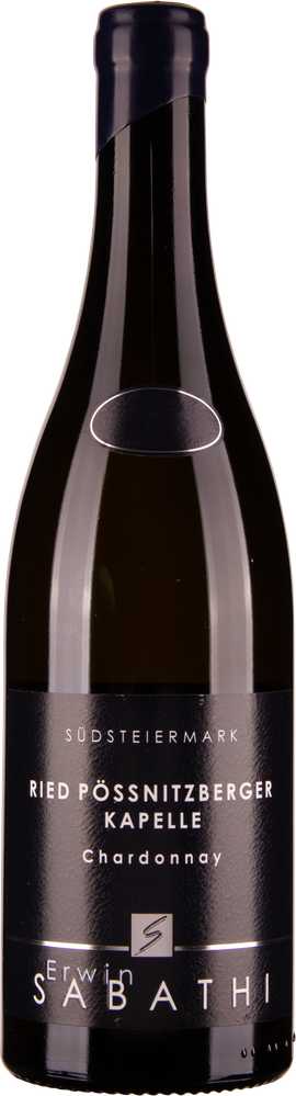 Wein aus Österreich Rarität Chardonnay Ried Pössnitzberger Kapelle Südsteiermark DAC 2018 Glasflasche