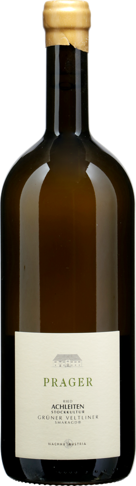 Wein aus Österreich Grüner Veltliner Smaragd Ried Achleiten Stockkultur Wachau DAC 2023 PRAGER